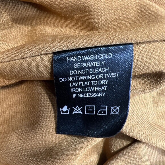 Octavia Faux Suede Knee Length Skirt Boho Fall Winter Size Medium - Picture 7 of 14